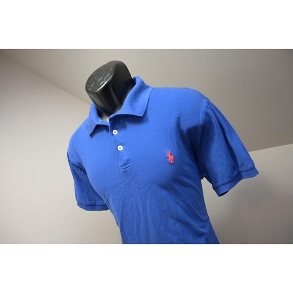 Polo Ralph Lauren Golf Polo Pima Stretch Mesh Classic Fit Blue Mens Sz XL - Picture 1 of 9